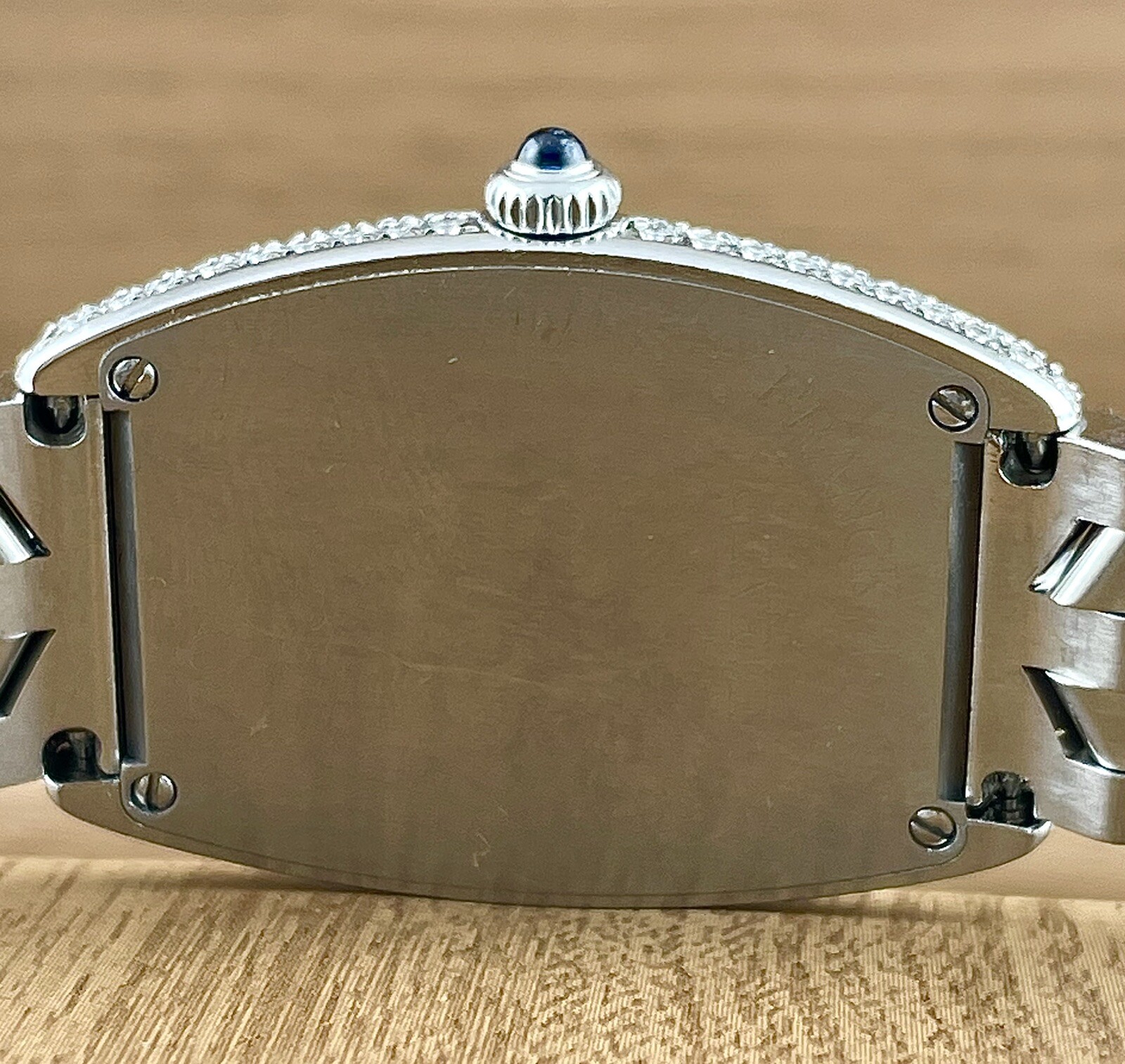 Franck Muller Curvex 29mm Custom Iced Out w/4ct Diamonds Watch Ref 1752QZ