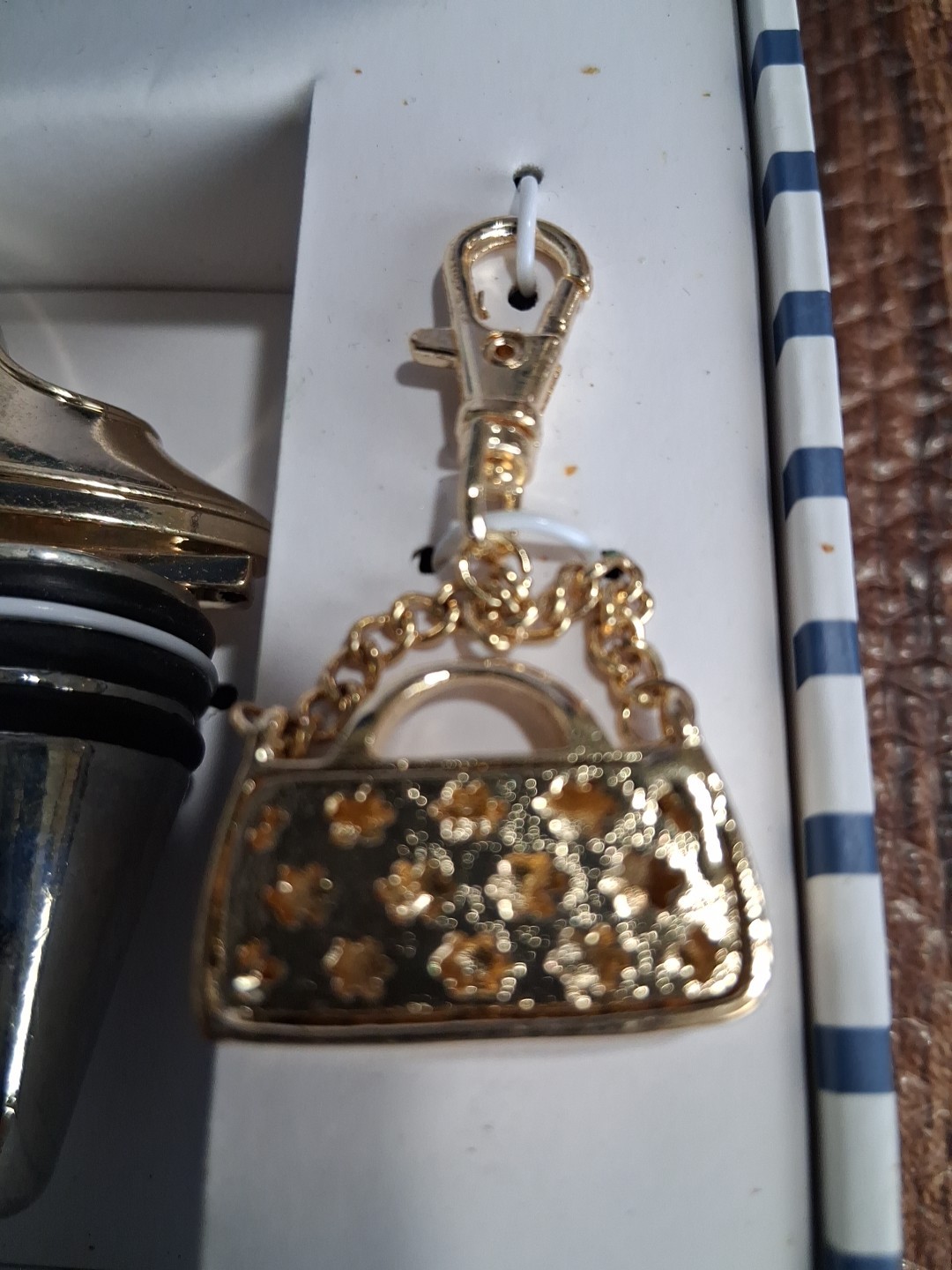 Sailor Jane Watch Set NIB Black White Shoe Wine Stopper Purse Charm Boxed