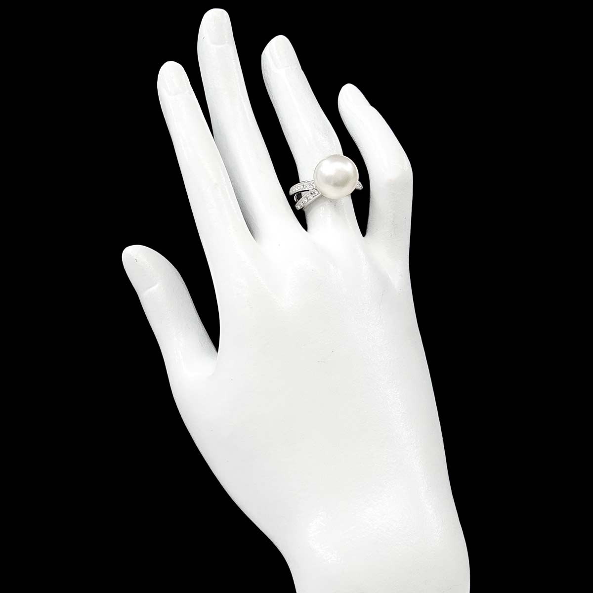 TASAKI South Sea pearl 12.4mm Diamond 0.26ct Ring Pt size5.5-5.75(US) 90308909