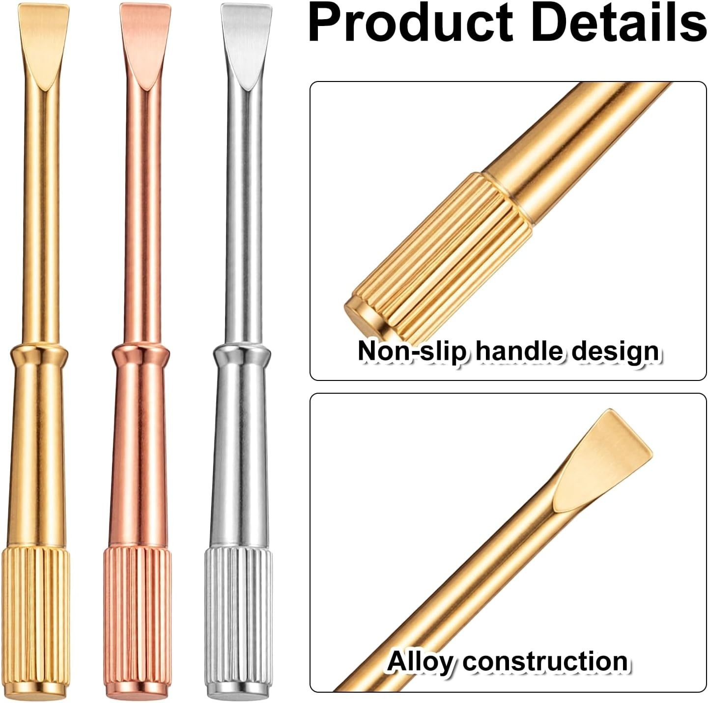 3 Pcs Bracelet Screwdriver, Mini Screw Driver for Love Bracelet, Titanium Flathe
