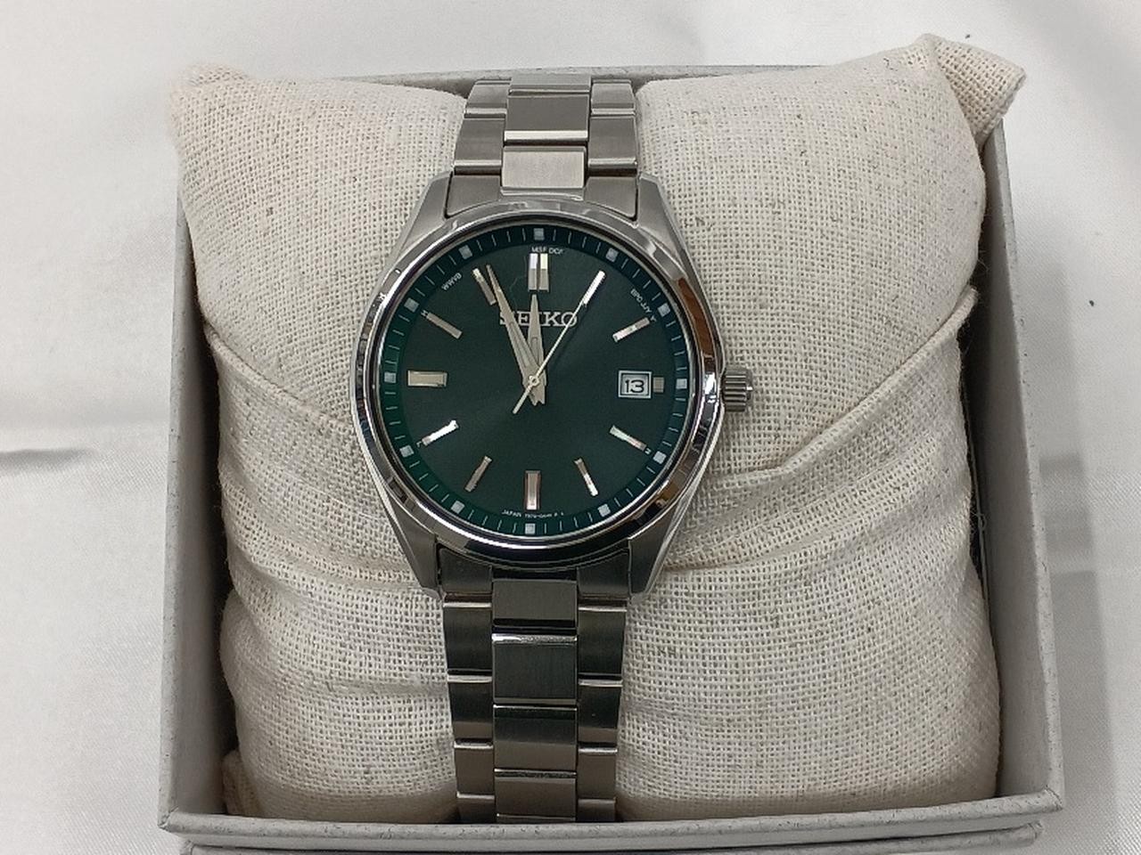 Seiko SBTM319 17cm Wrist Radio Solar Controlled Mens Wristwatch Authentic