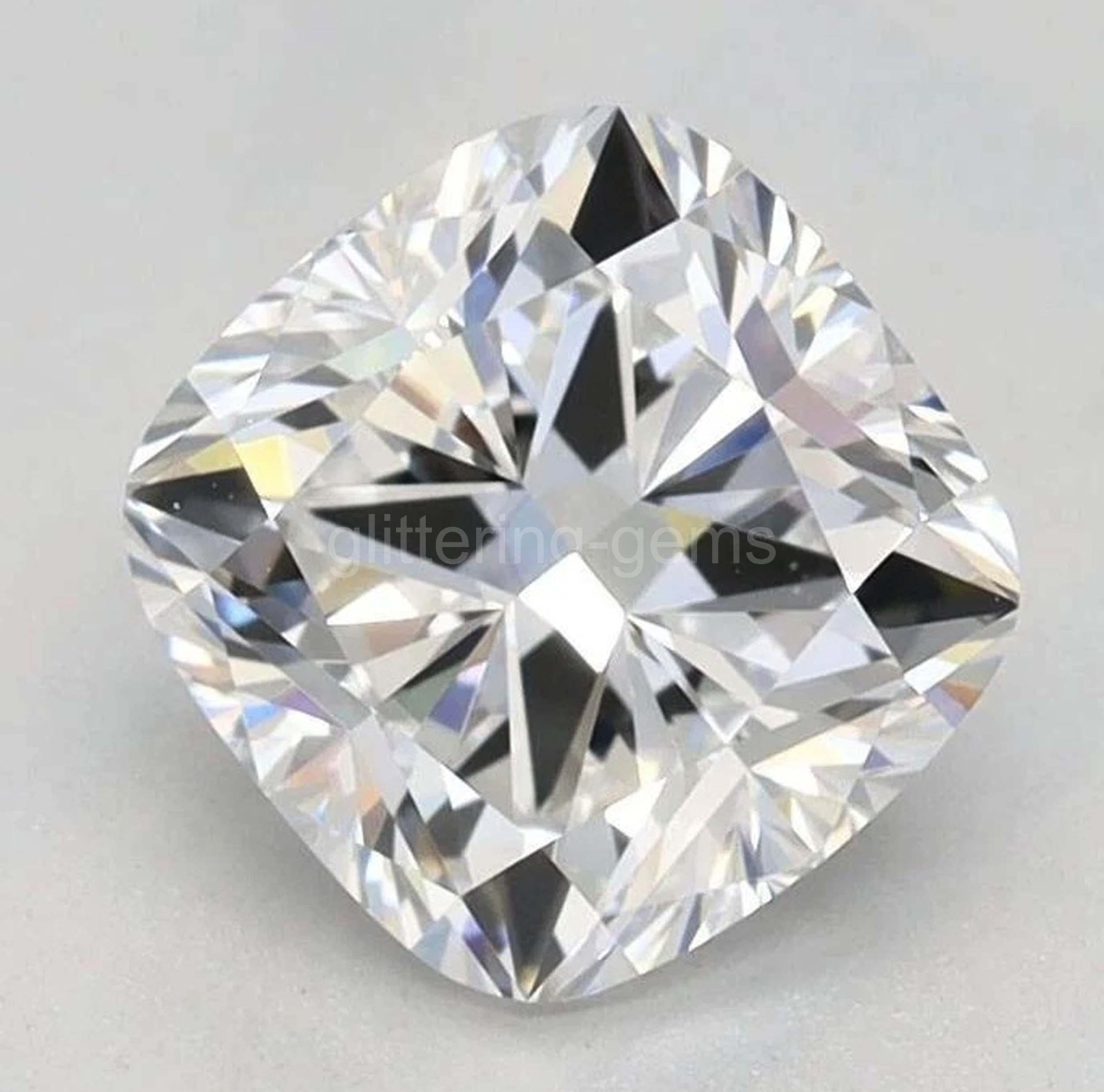 3 Ct Lab-Grown Cushion Cut D Color VVS1 Clarity Certified Loose Diamond 5JSW