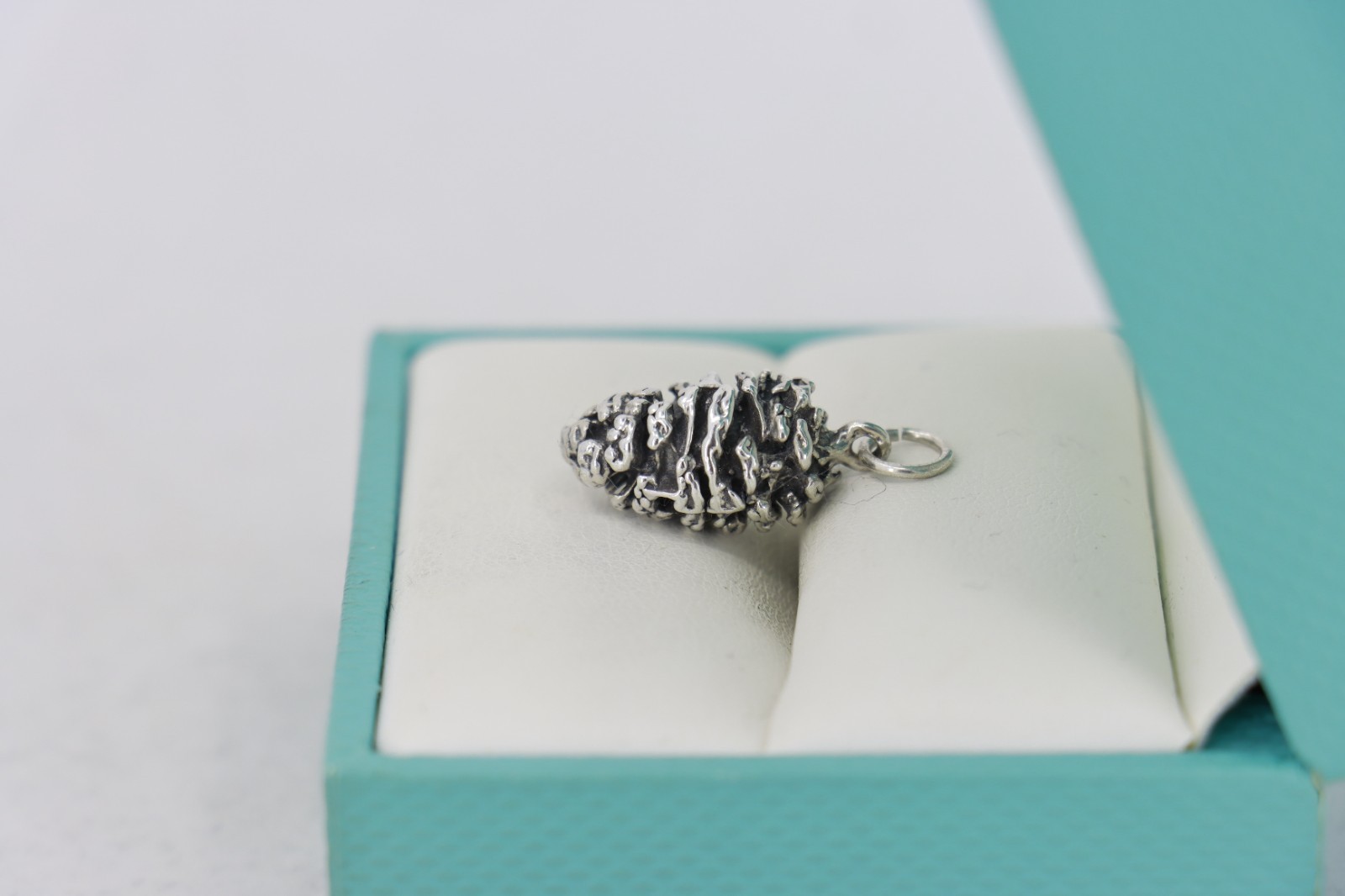 Sterling Silver Pinecone Charm, Christmas / Winter Collection