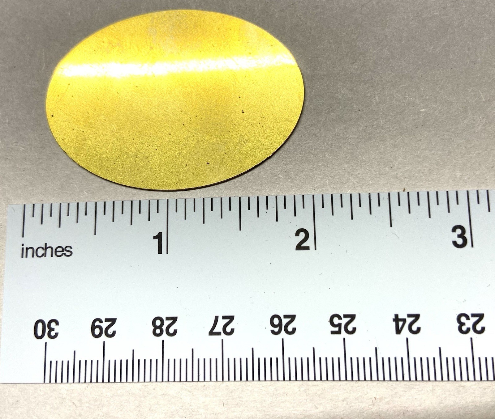 16 pcs. Raw Brass Stamping Finding-Large Oval shape- SWEDE