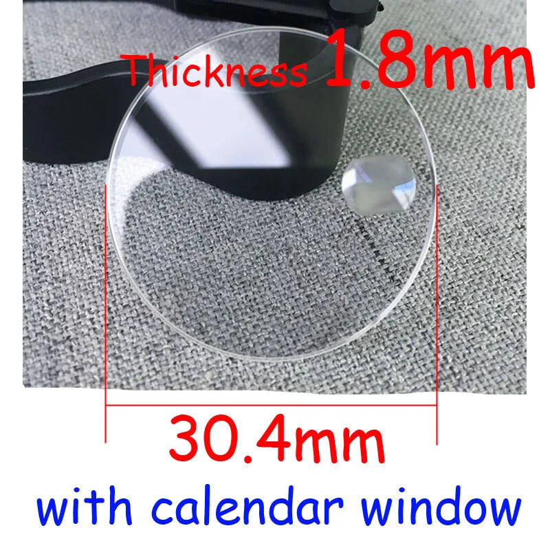 Round Flat Sapphire Watch Crystal for RLX 21.3 25.3 29.4 30.4 32.7mm Watch Glass