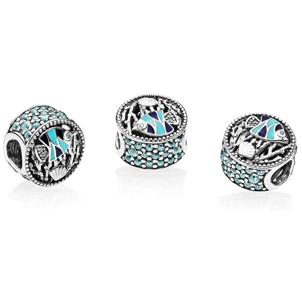 Pandora Sterling Silver Multi-Colored Ocean Life Charm 792075ENMX