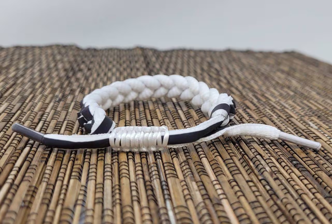 Reflective Braided Shoelace Bracelet – Adjustable Gym Sports Unisex Wristband