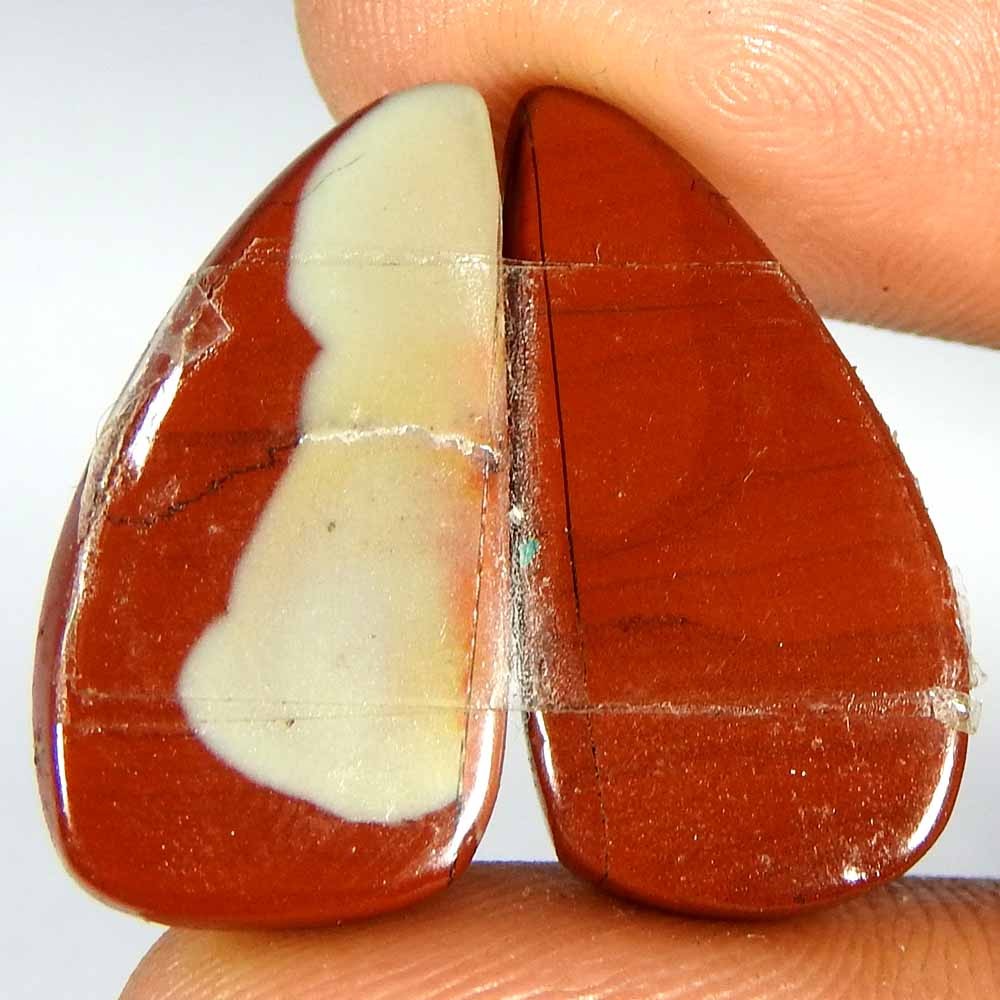 18.65Cts100%Natural Noreena Jasper Fancy Pair Cabochon Loose Gemstone