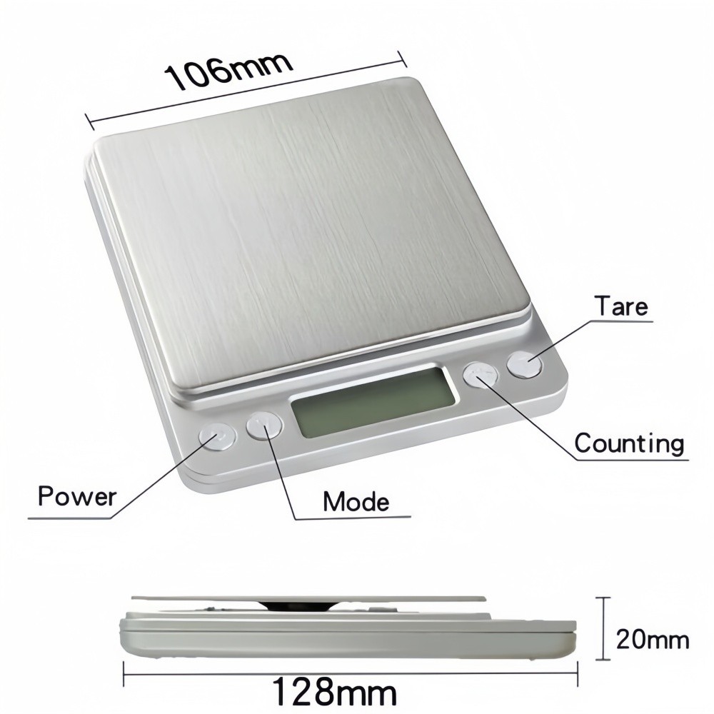 Digital 2000g x0.1g Scale Jewelry Portable Pocket Balance Gram OZ. LCD Herb Gold