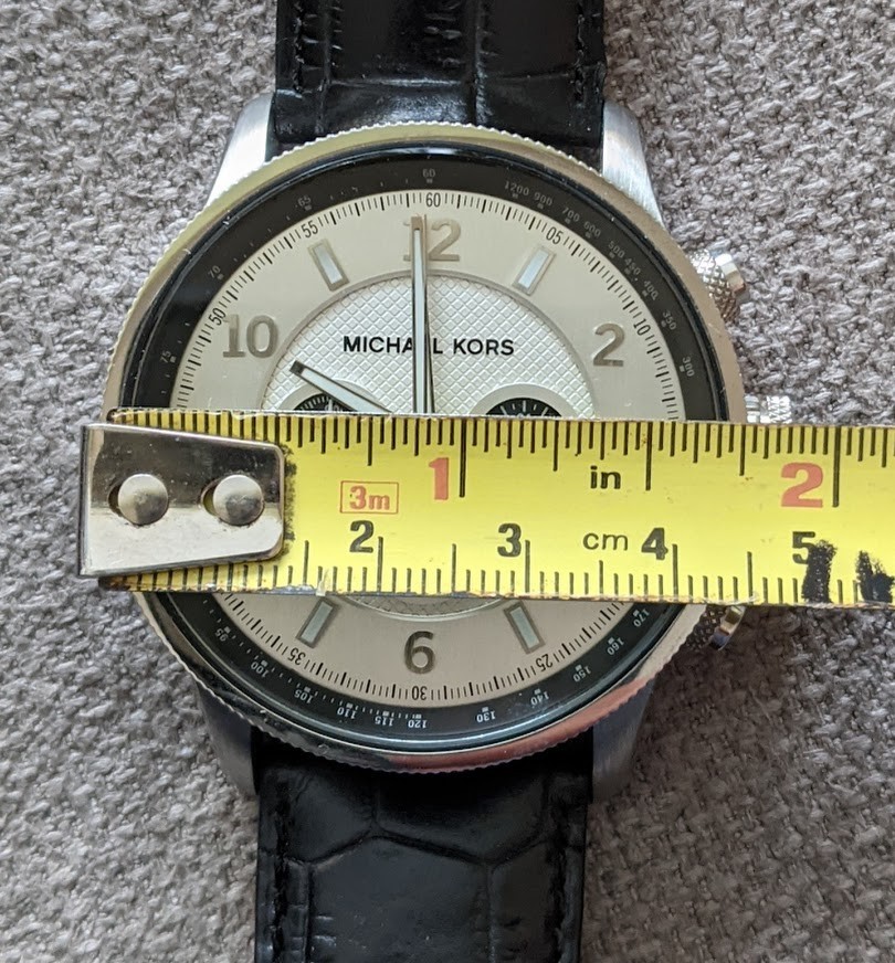 Michael Kors Watch Chronograph Men Stainless Steel MK-8073 10ATM/100Meters