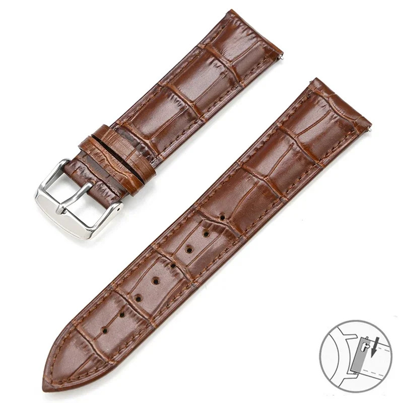 Watch Repair Genuine Cowhide Quick Release Strap Fit Tissot Watches