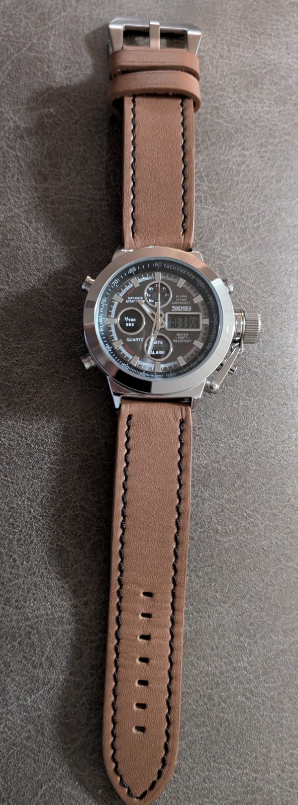 SKMEI 1515 Watch Sport Business Date Analog Digital Watch 3Bar Waterproof