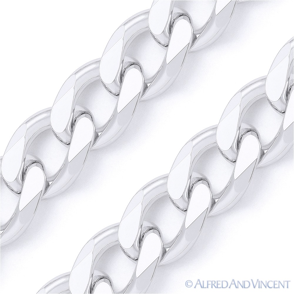 Solid 925 Sterling Silver Cuban Curb 3.7mm Link Italy-Made Men’s Chain Necklace