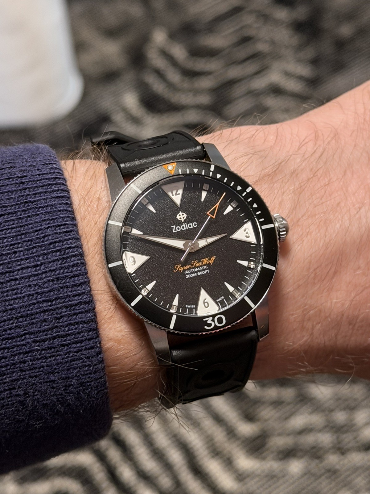 ZODIAC SUPER SEA WOLF 53 SKIN DIVER AUTOMATIC WATCH ZO9214
