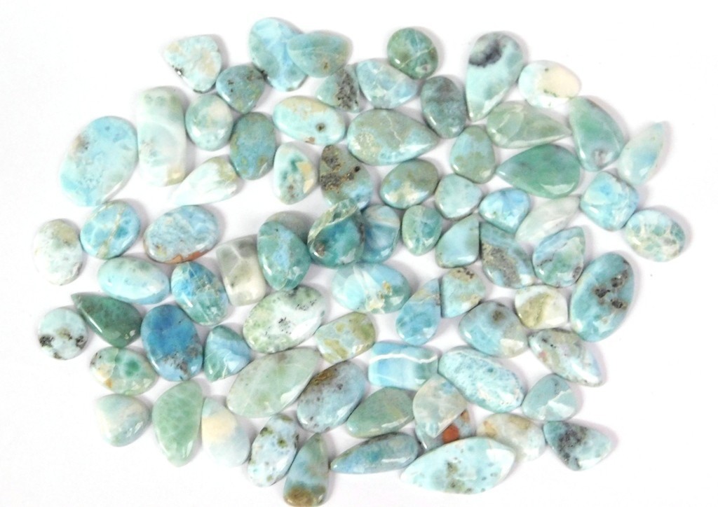 Sky Blue Larimar Loose gemstones For Jewelry Making Wholesale Lot 71250