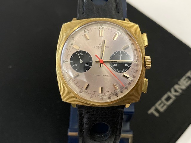VINTAGE BREITLING TOP TIME REF. 2008 CHRONOGRAPH VALJOUX 7733 NICE SUNBURST CASE