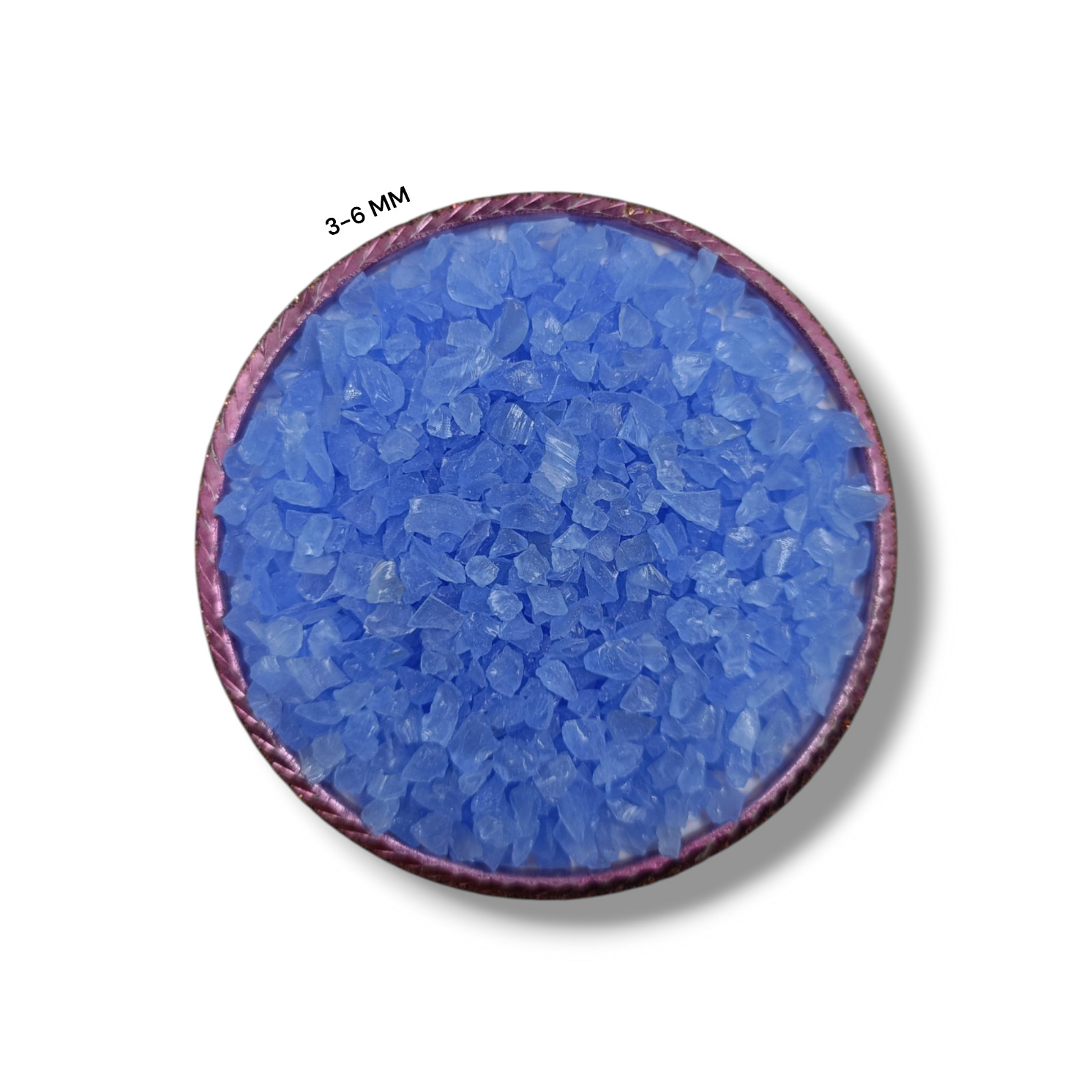 Crushed Opaque Blue Hydro Quartz Crushed Gemstone Coarse All Size For Inlays