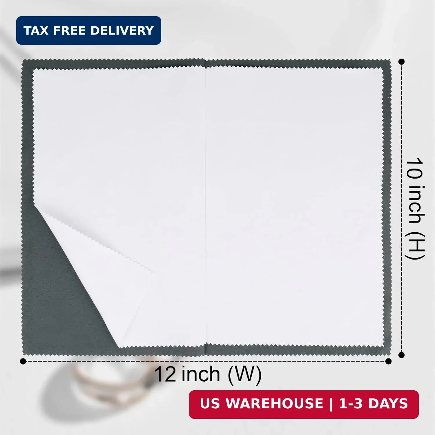 New 2 Pack XL 14×11″ Silver Polishing Cloths Clean 925 Silver Gold Jewelry