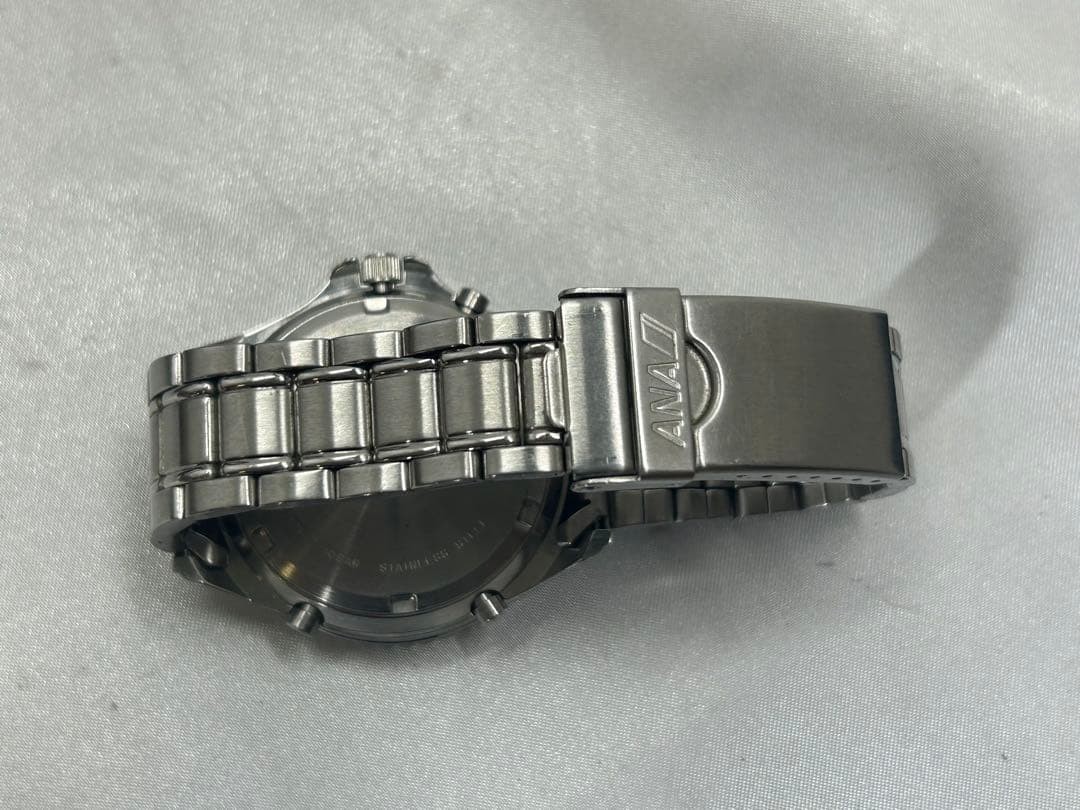 Seiko ANA Boeing 777 Flight Pilot Chronograph Watch New Battery Box Papers Japan