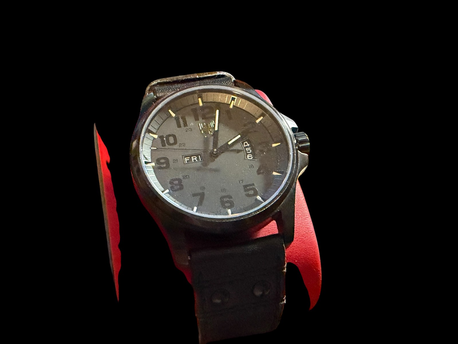 Luminox A.1879.BO Black Dial Leather Strap Swiss Made Men’s Wristwatch