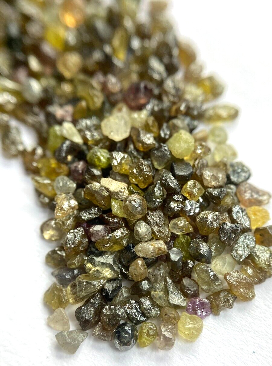 natural loose diamond multiple color uncut raw diamond lot 15+tcw scoop