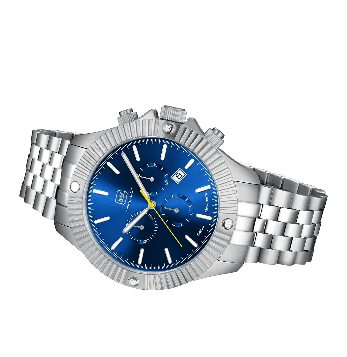 Glock watch GW-38-2-22 SAPPHIRE CRYSTAL, ROTATING BEZEL, SWISS SUPER-LUMINOVA®