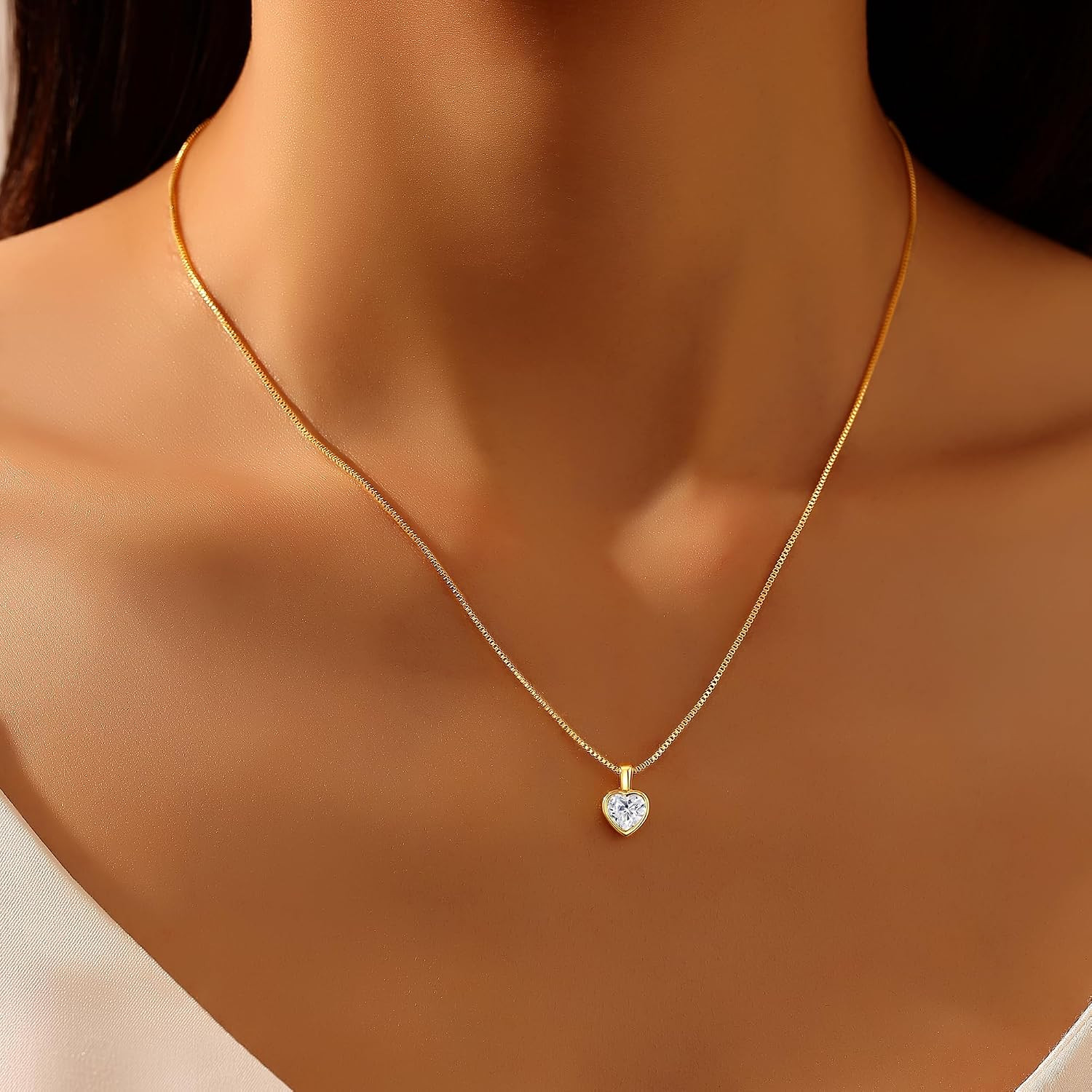 Layered 14K Gold Plated Necklace for Women, Trendy Stackable Fashion Daintycircl