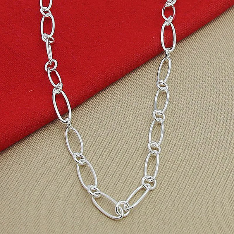 Collar Aravant de plata 925 con cadenas sencillas para mujer, accesorios de joye