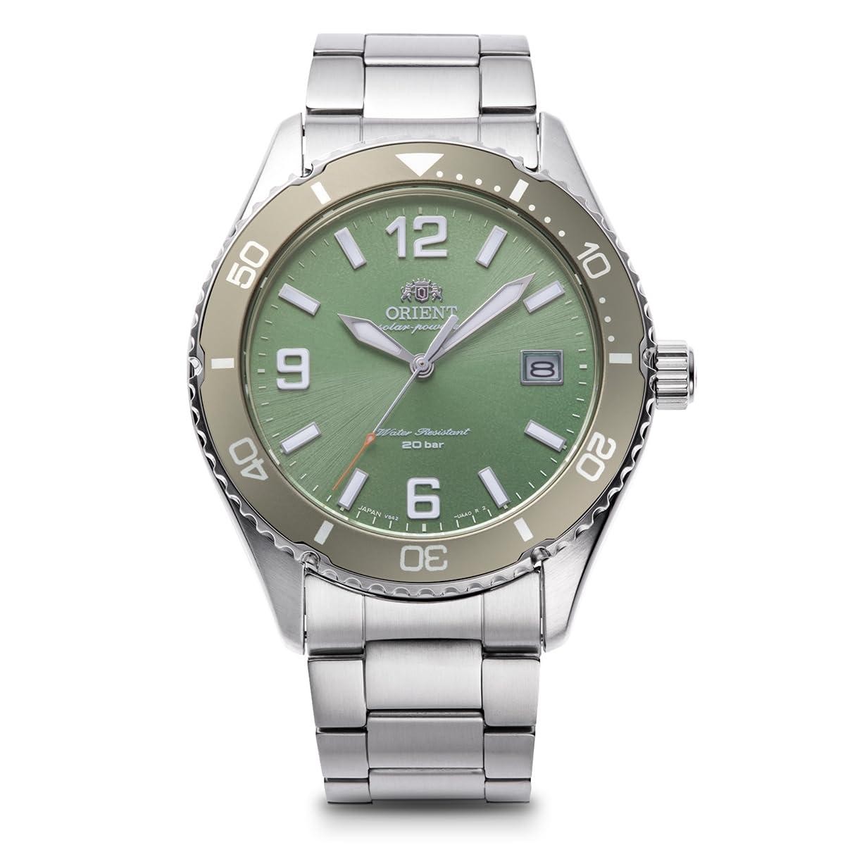 Orient Mako 40 Sports RN-WJ0001E Green Dial Solar Men Watch New in Box