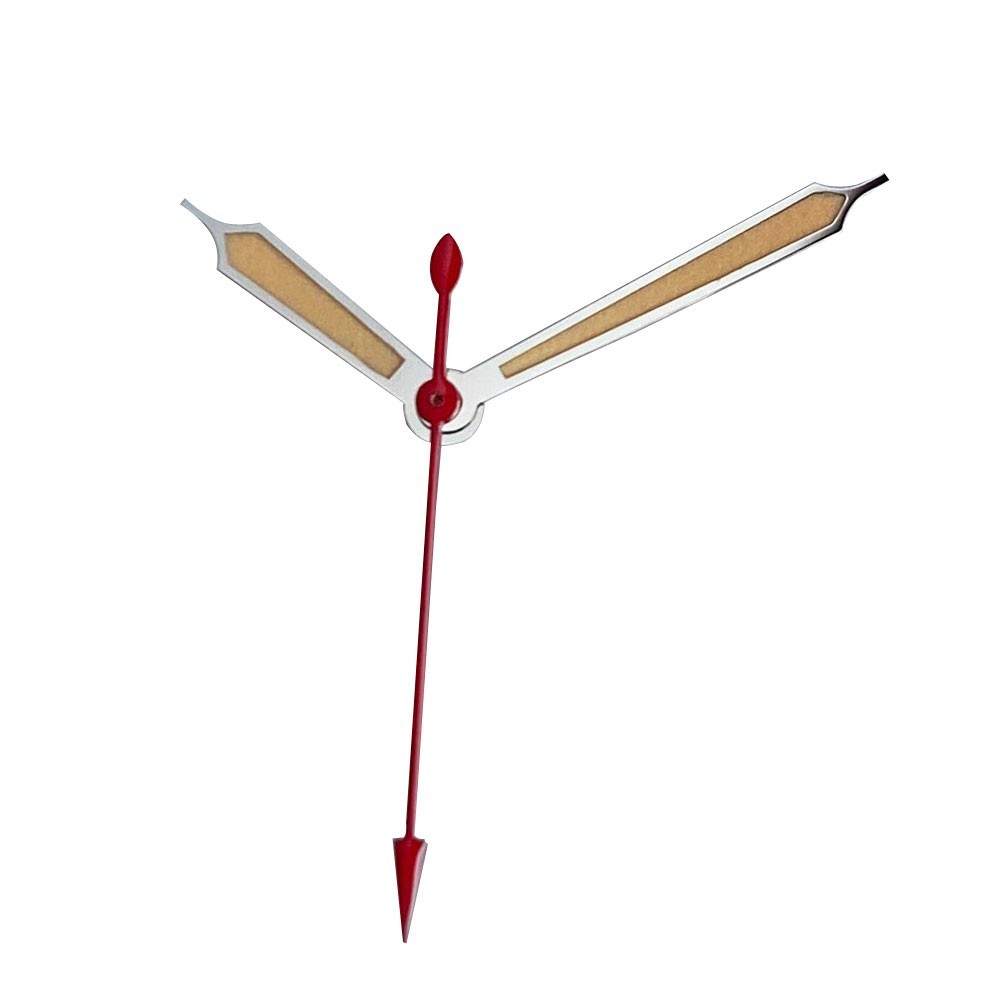 Pilot Long Silver White Beige White Red Watch Hand Fit NH35 NH36 2824 8215