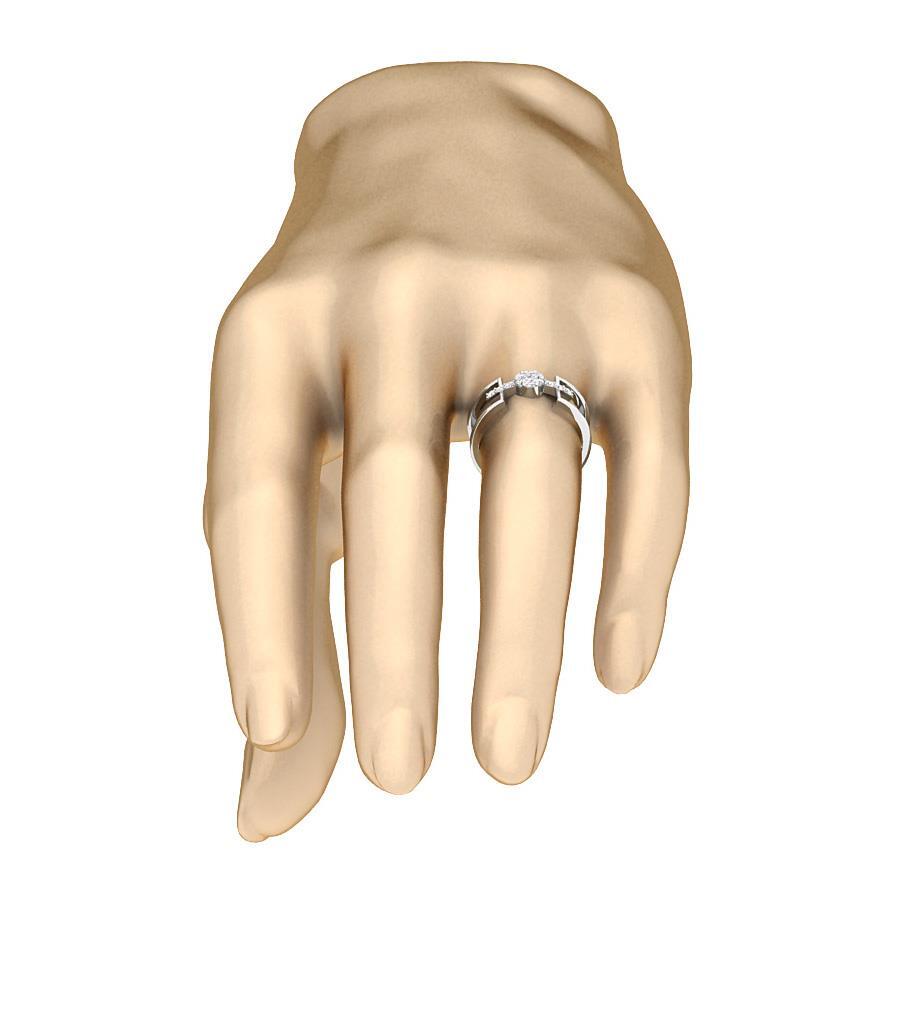 Engagement Wedding Ring I1 G 0.25 Carat 14K Yellow Gold Genuine Diamond 6.90 MM