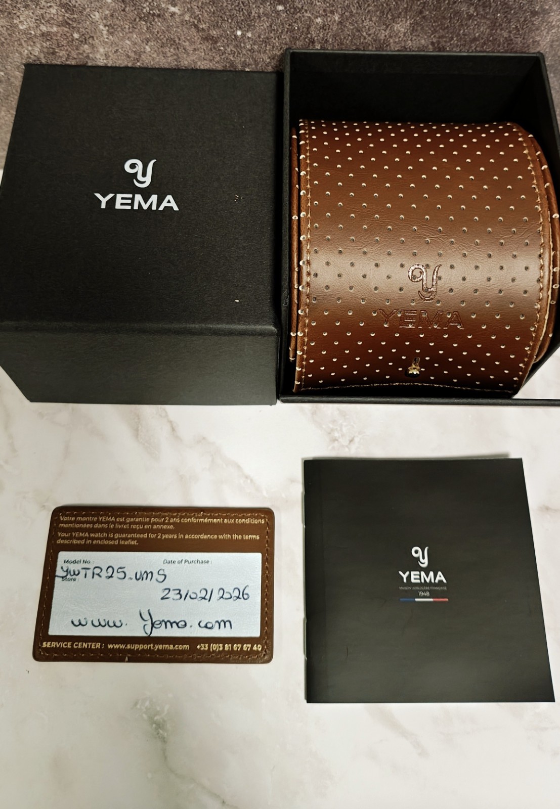 Yema Urban Traveller Automatic Brown Dial 39mm Full Set