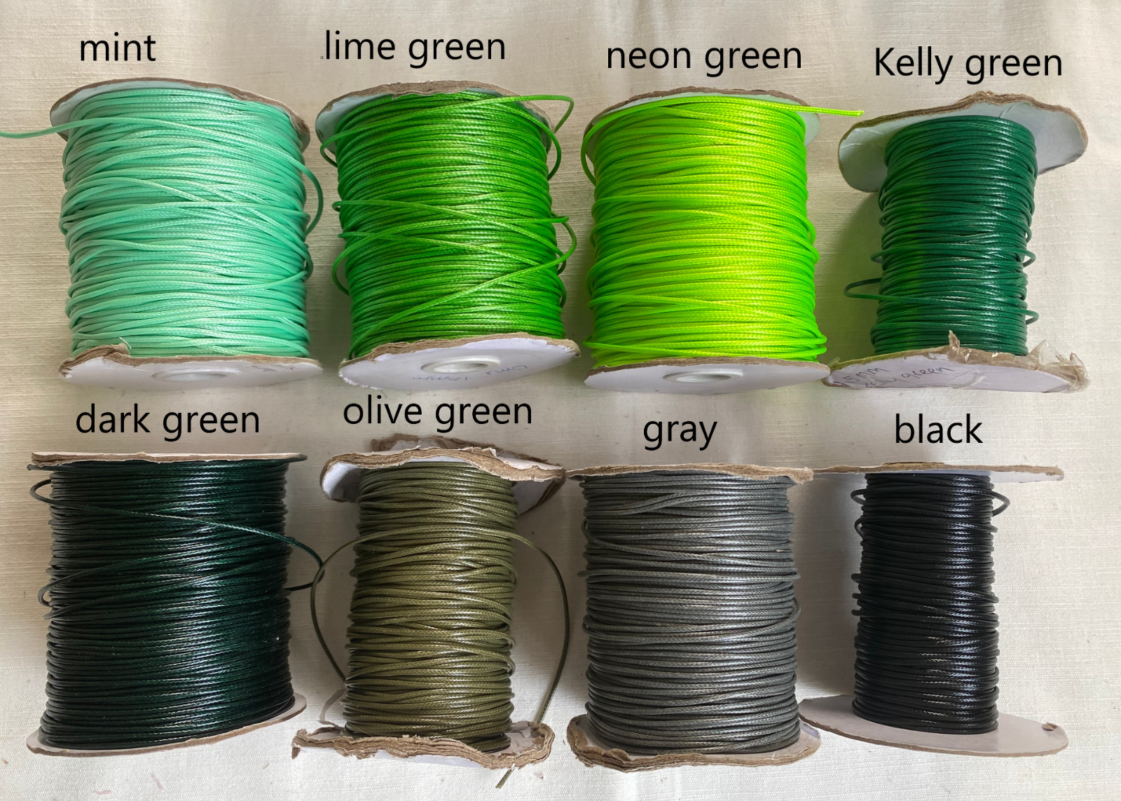 Pick Color & Size 1.5mm Water Resistant Polyester Cord Necklace Unisex Adjustabl
