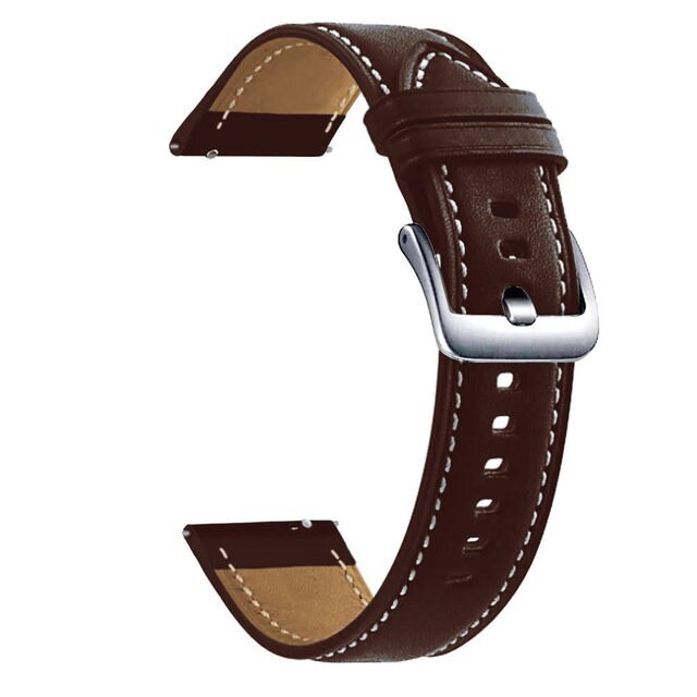 20mm Leather Strap For Samsung Galaxy Watch 7 6 4 44 40mm 5 Pro 45mm Active Band