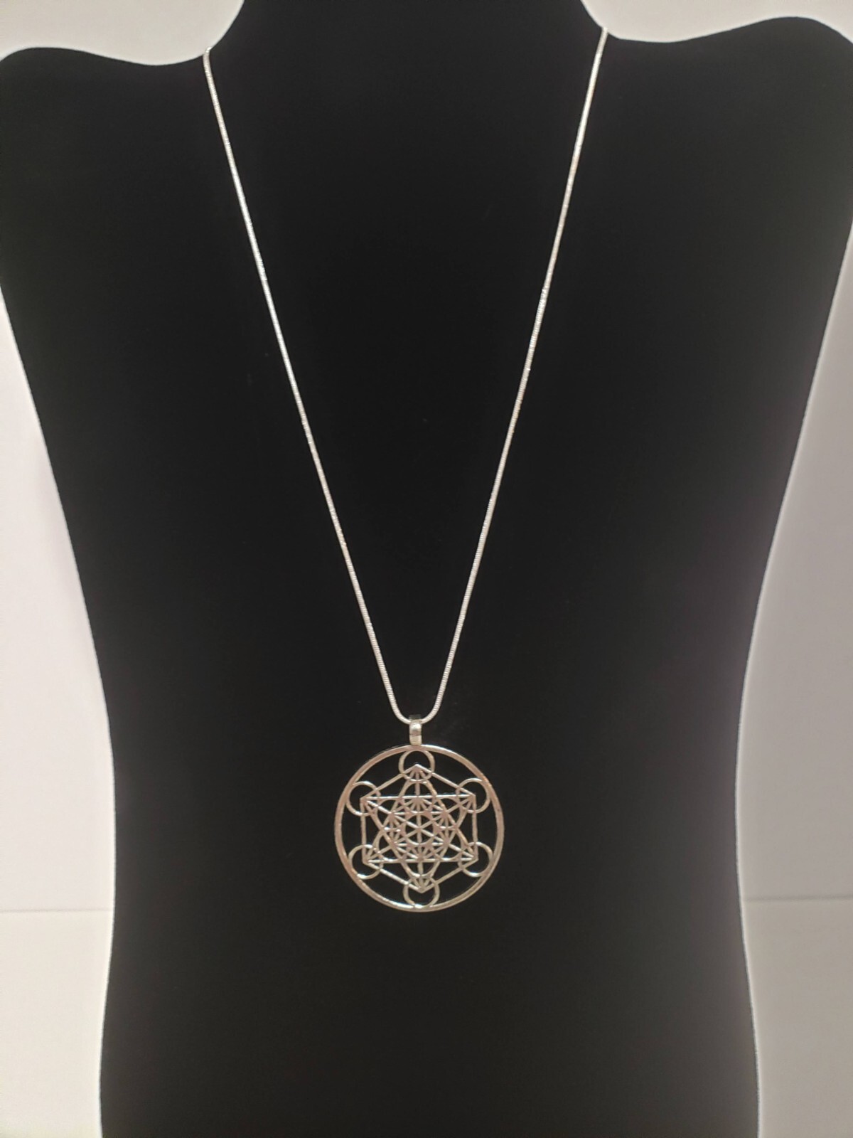 Metatron’s Cube Silver – Sacred Geometry Jewelry- Pendant or Pendant Necklace