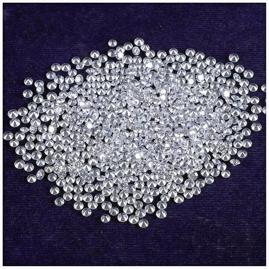 30 Pcs Lab-Grown 1.0 Ct CVD Diamond 2X2 mm Round D, VVS1 Clarity, Certified