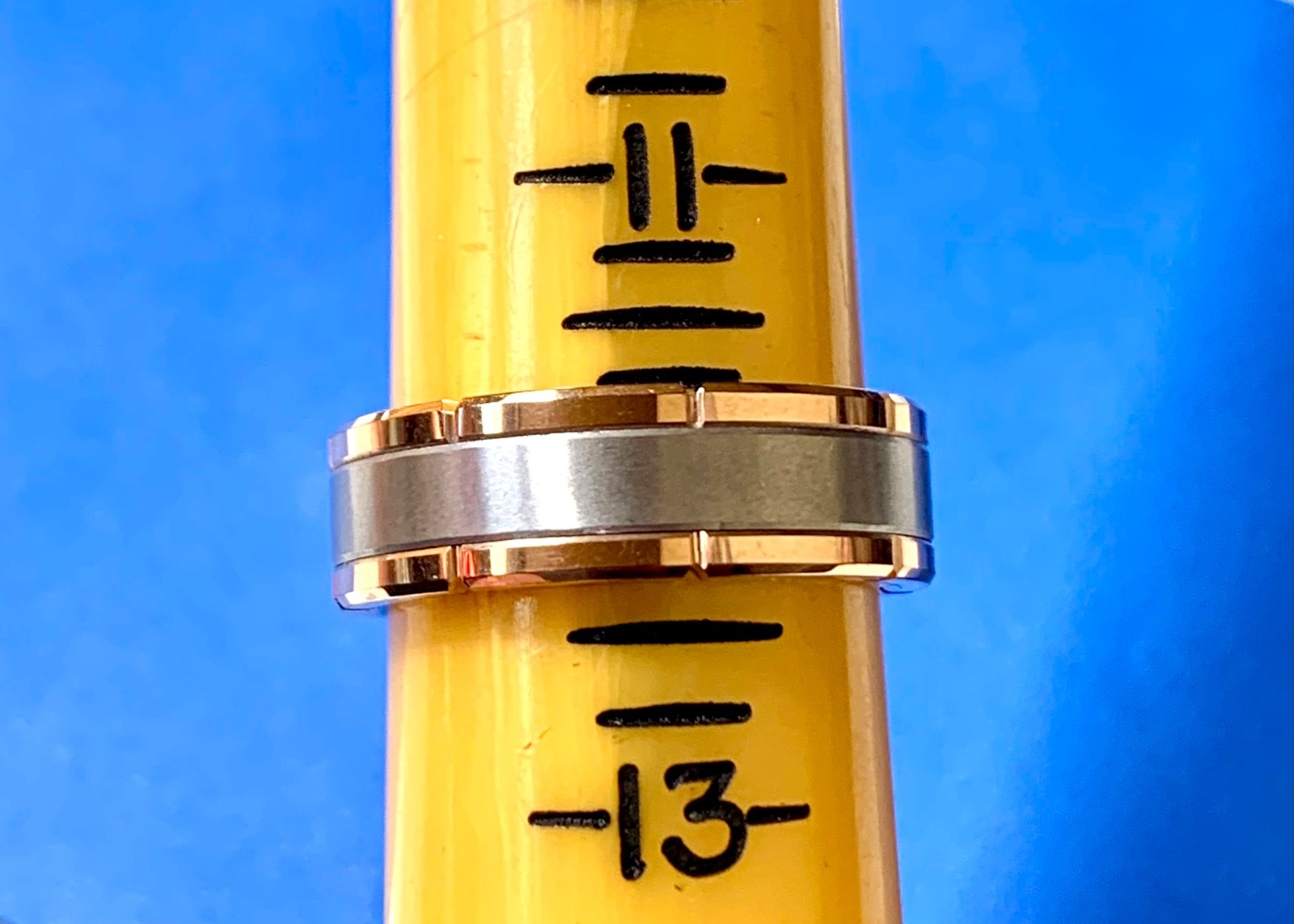 TRITON Tungsten Carbide Men’s Two Tone Gold & Silver Ring
