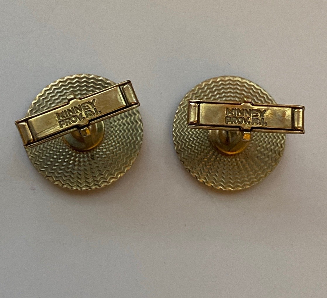 Vintage Kinney Cufflinks Anna Maria College Paxton Mass.