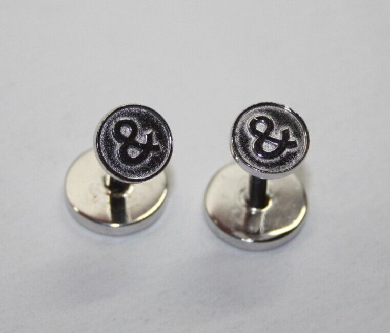 Rare Bell & Ross Sterling Silver Ampersand Cufflinks w/ Original Box [063GRA]