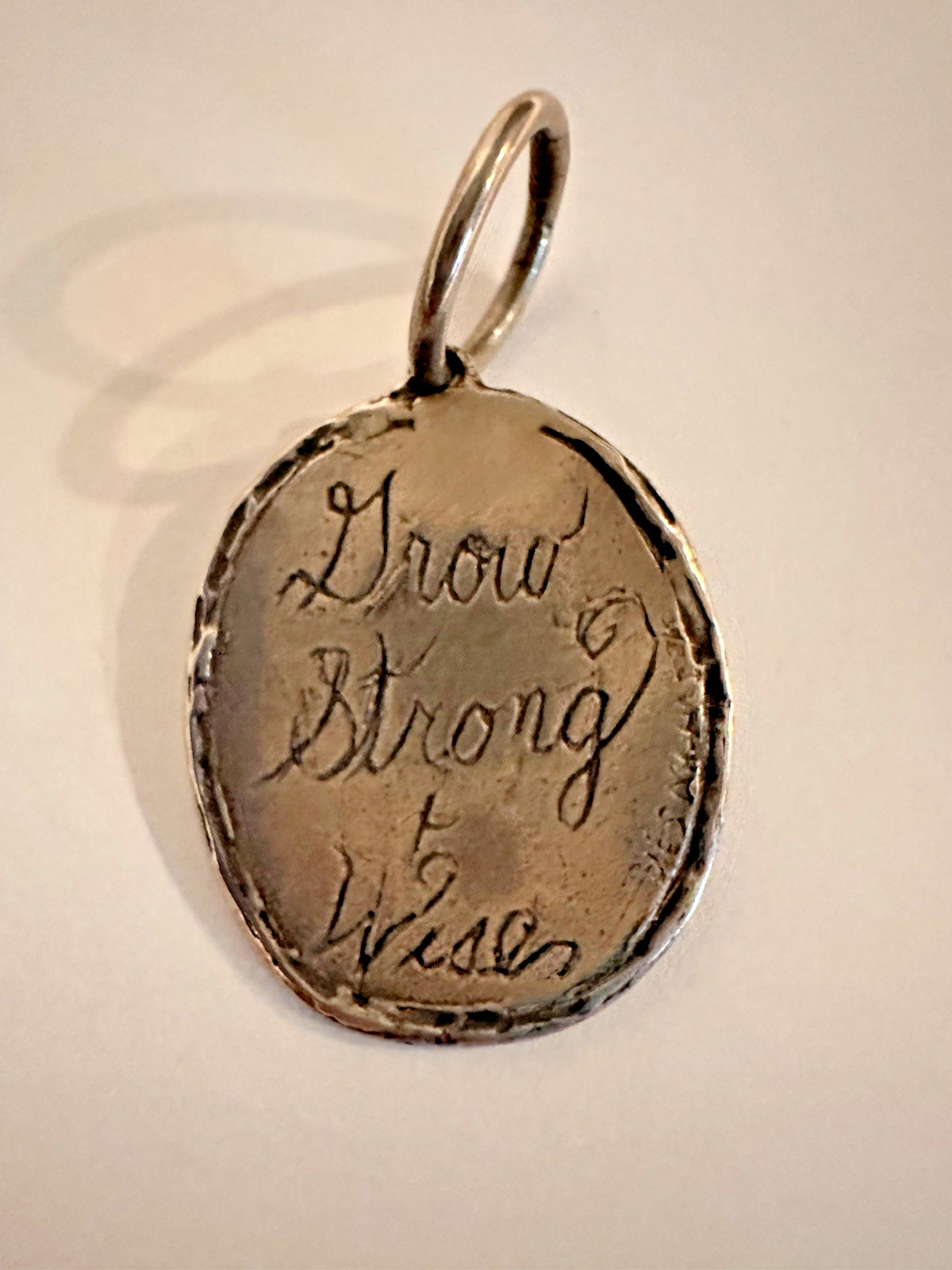 Jes MaHarry Sterling Grow Strong & Wise Silver Charm Pendant Owls Tree Sundance