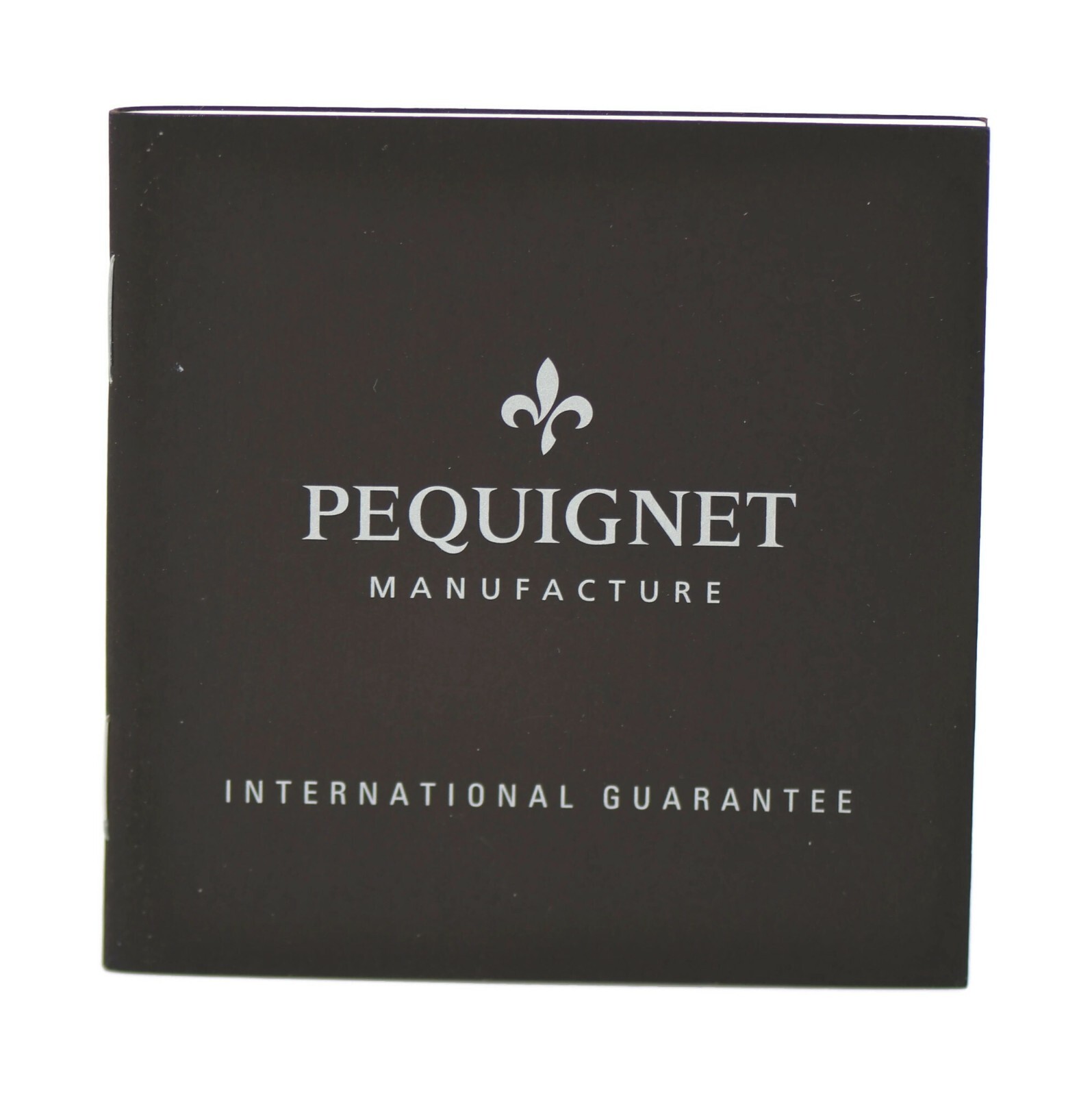 Pequignet International Guarantee Booklet Manual Blank