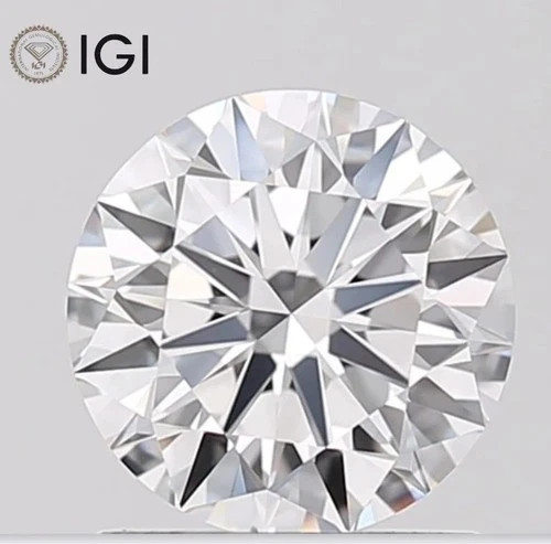 Lab Grown 7.69 Cts Round Cut IGI Certified CVD Diamond E Color VS2 Clarity