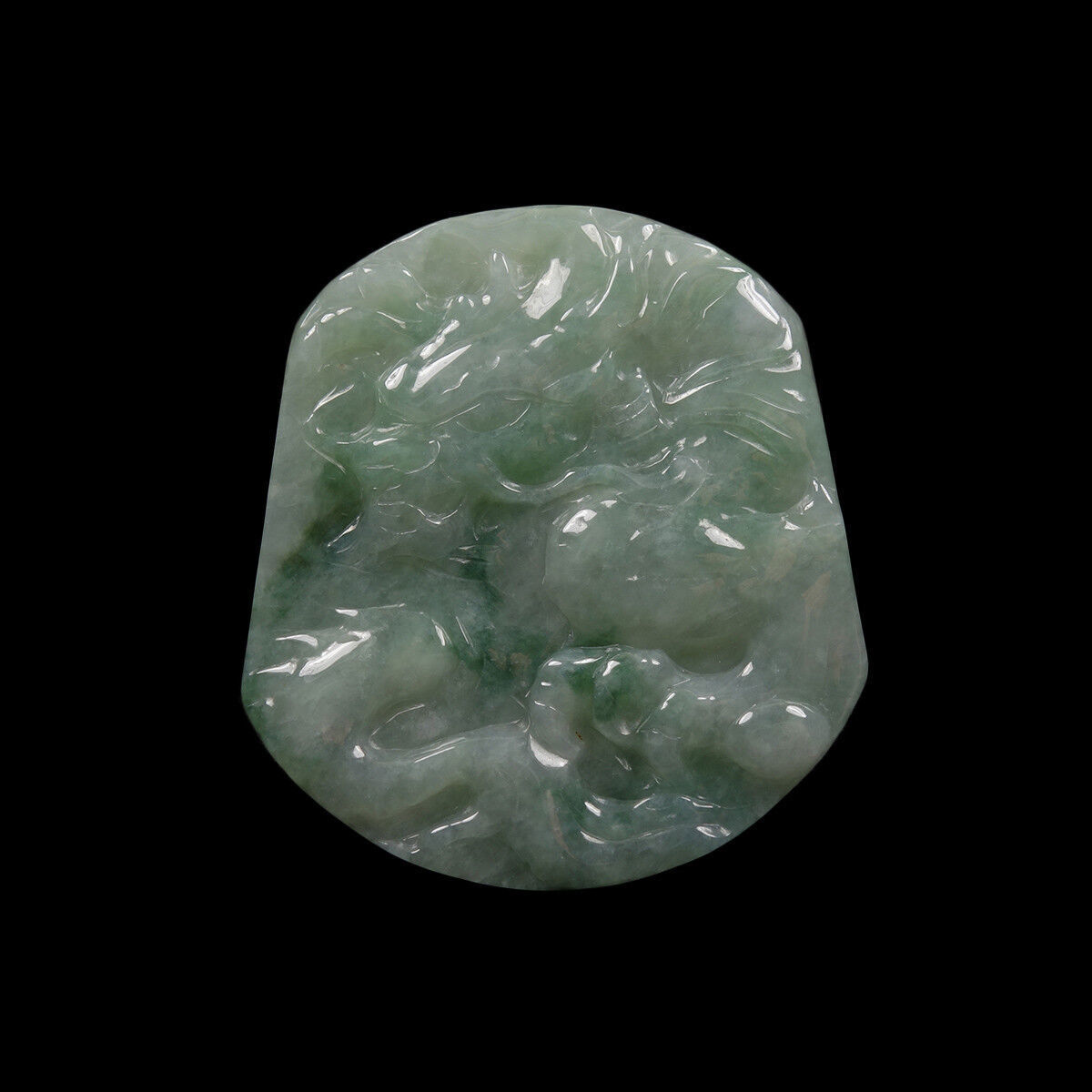 Certified Grade A 100% Natural Green Jadeite Jade Pendant Loong Dragon 龙 Z03429