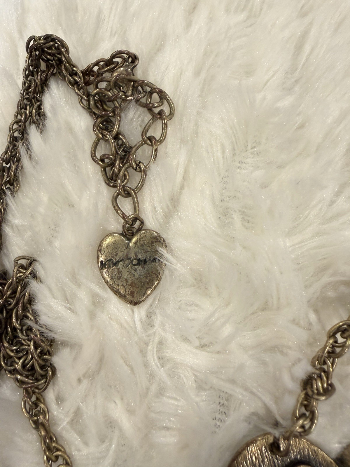 Vintage Betsey Johnson Broken Heart Necklace & Earring Set – Gold Tone, RARE