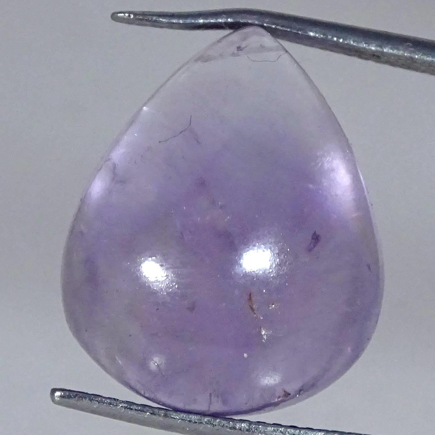 20.50Cts Nice Natural Purple Amethyst Pear Cabochon Gemstone 15X19X9MM