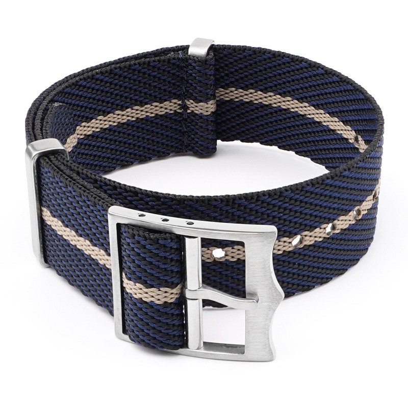 Quality Nylon Canvas Watch Strap Single-pass Band 20mm 22mm for High-end Watches
