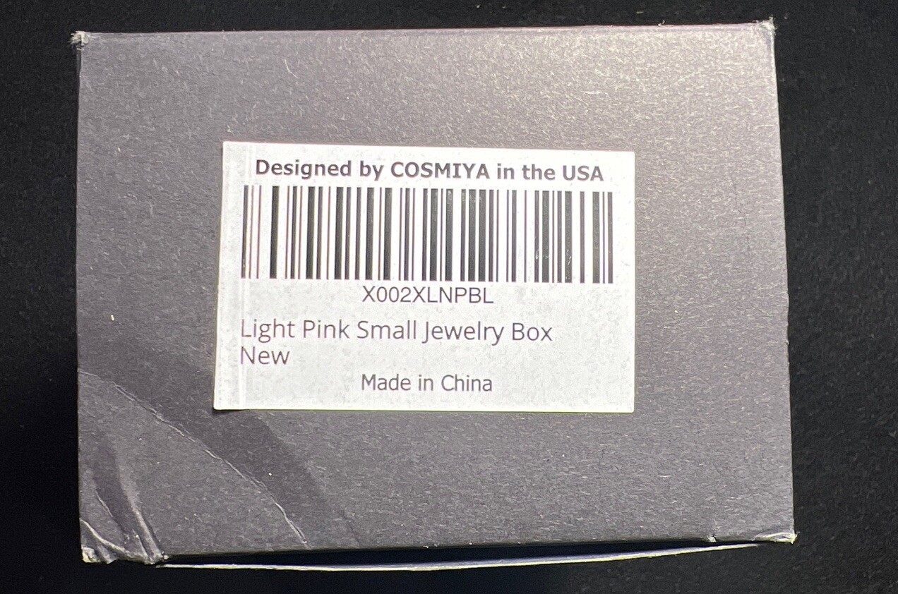 New Light Pink Small Jewelry Box Cosmiya