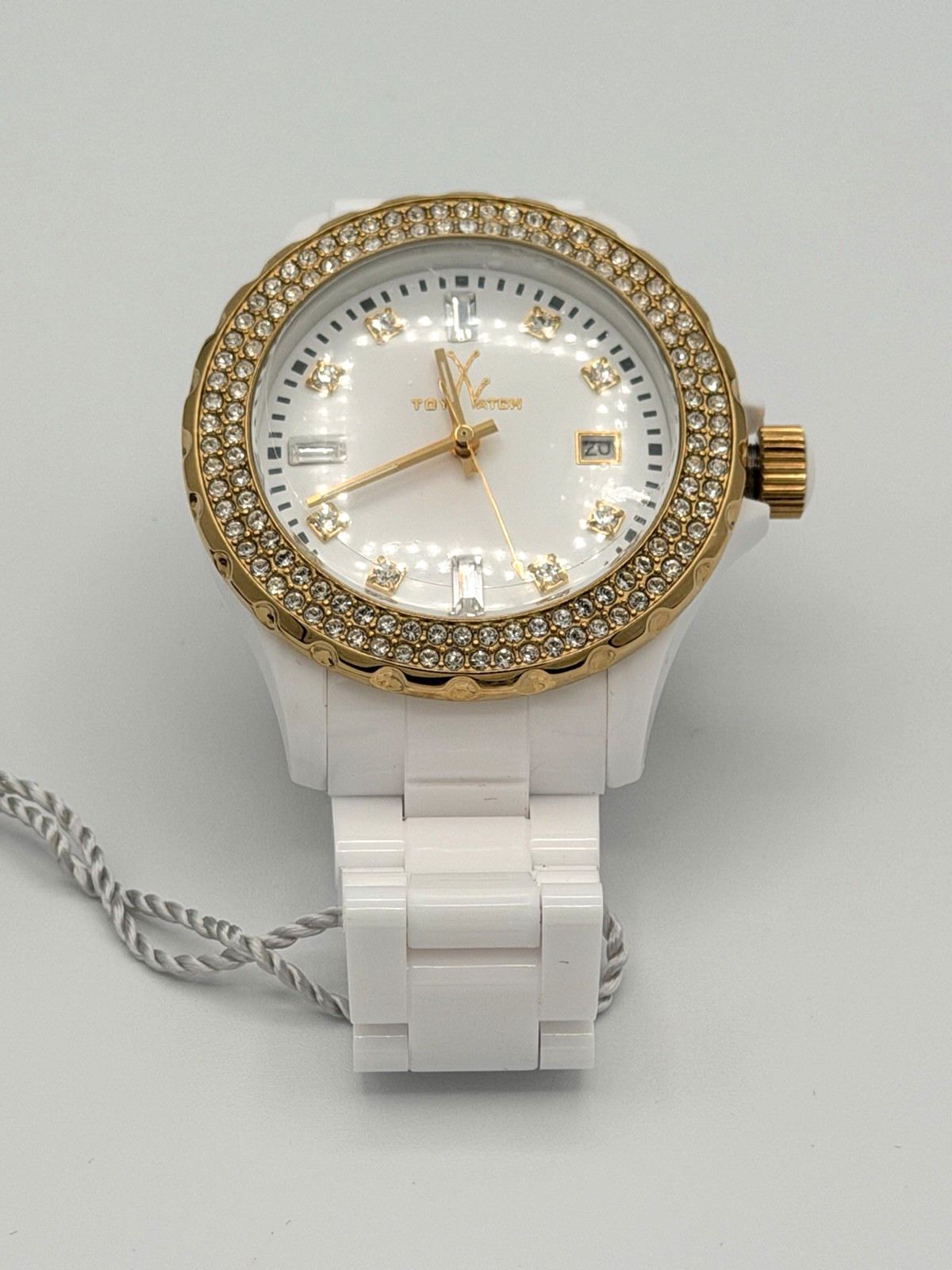 ToyWatch Quartz Women’s Watch Swarovski Crystal Encrusted Gold Tone Bezel New