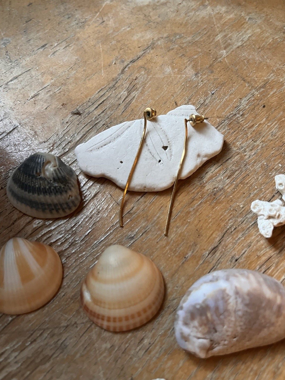 Dangly Gold Studs