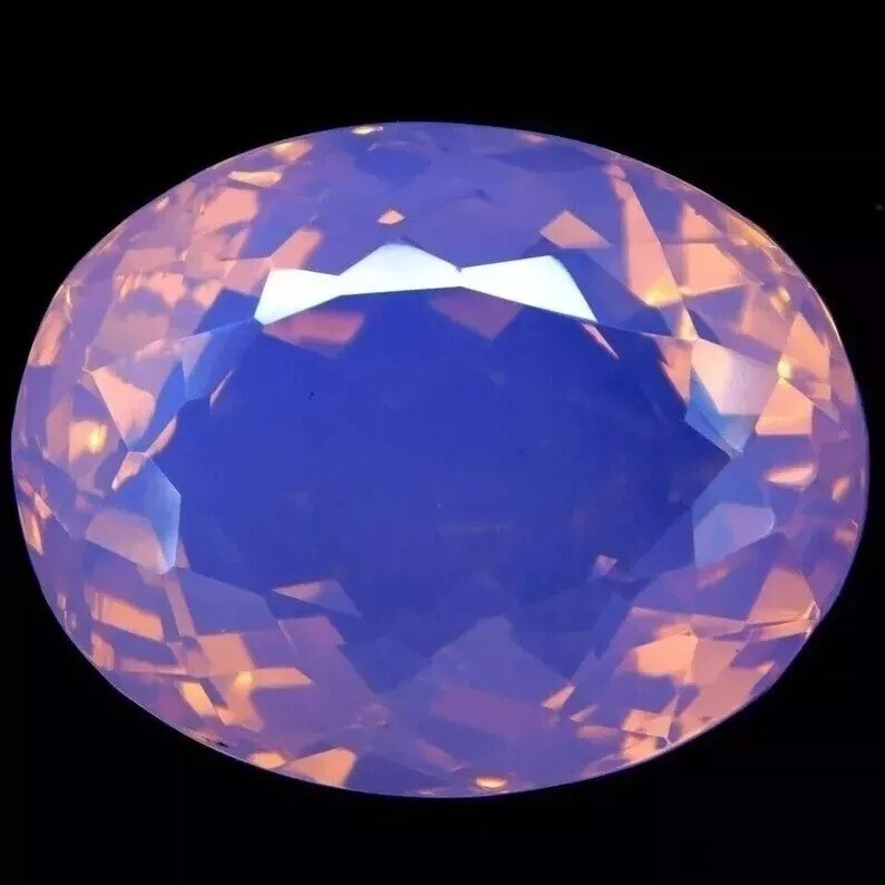 Superb Pink Opal Oval Welo Australian Flawless 89.60 Ct Certified Loose Gemstone